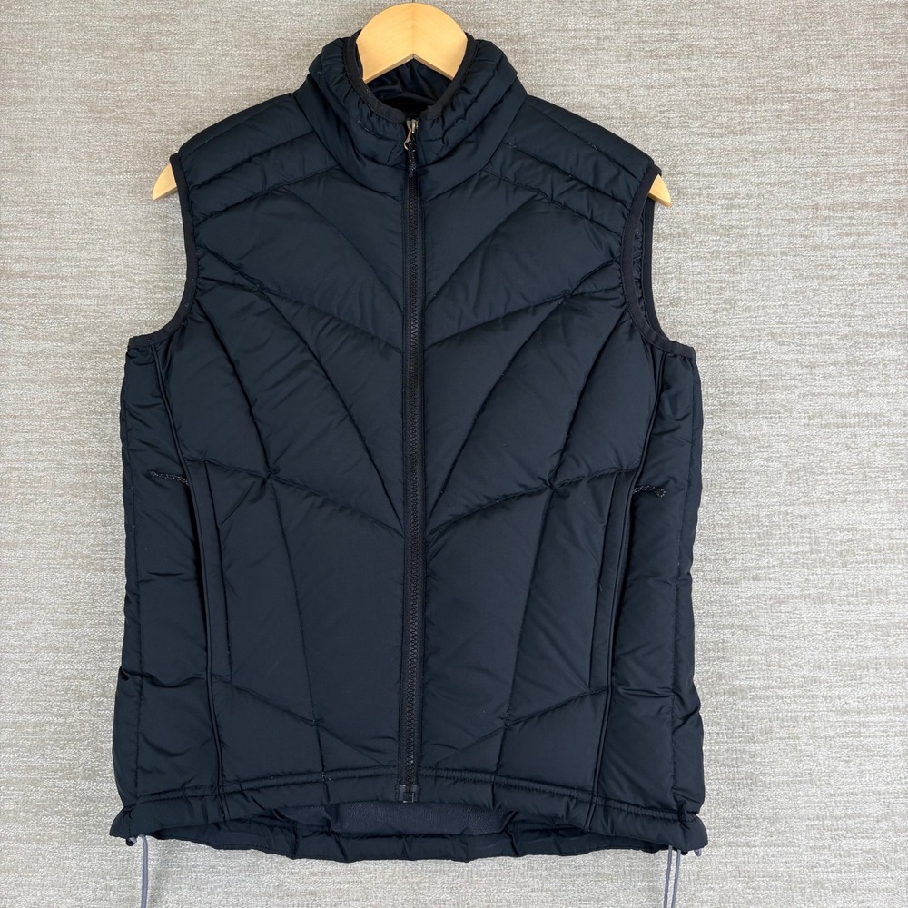 REI Puffer Vest Womens XS Black Goose Down Quilted Outdoor Hiking Gorpcore EUC